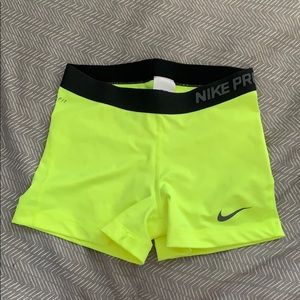 NEON NIKE PROS SIZE MEDIUM
